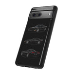 Black C5 Corvette Sports Car Phone Case Tough Multi View Print