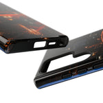 Challenger RT Phone Case, Rainy City Night Muscle Car Tough Cover