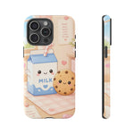 Milk Cookie Phone Case Cute Food Kawaii Tough Cover Gift Art
