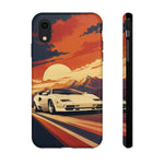 Retro Sunset Countach phone case | Sports car tough cover