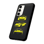 C7 Z06 Phone Case Featuring Yellow Chevy Supercar Artwork
