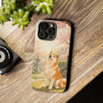 Akita under Cherry Blossoms Dog Breed Phone Case