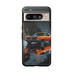 1966 GTO Orange Rainy City Tough Phone Case Cover Gift Art