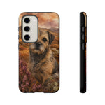 Border Terrier Earthy Watercolor Art Tough Phone Case