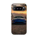 C6 Z06 Corvette Phone Case, Blue Mountain Dusk Cover, Gift