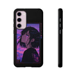 Melancholy Anime Girl Phone Case Vaporwave Tough Case