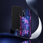Neon Koi Reflection Vaporwave phone case | Tough Cover