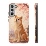 Akita Cherry Blossom Phone Case Sakura Dog Lover Gift