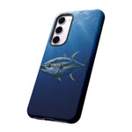 Yellowfin Tuna Phone Case, Deep Blue Water Tough Cover, Gift