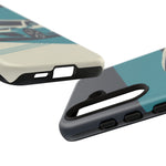 Retro Teal Sports Car C8 phone case | Tough Cases