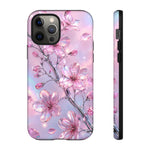 Pink Chrome Cherry Blossom Phone Case | Tough Cover
