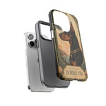 Doberman Art Deco 'La Dolce Vita' Phone Case | Vintage Dog Design