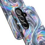 Chrome Metallic Swirl  Art Tough Phone Case
