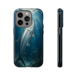 Painterly Marine Art Phone Case, Tarpon Surface Light Cover