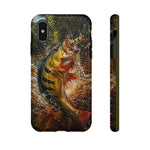 Peacock Bass Strike Phone Case Freshwater Fishing Gift for Anglers