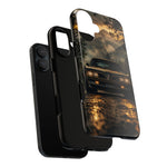 77 Trans Am Phone Case, Black Gold Muscle Car Foggy Backroad Cover