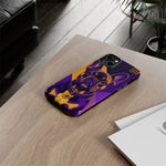 French Bulldog Pop-Art Portrait Tough Phone Case - Purple Gold