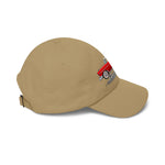 1955 Bel Air Convertible Dad Hat Classic Car Cap Adjustable Strap Red Cream