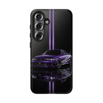 R33 Skyline Phone Case, Purple 97 JDM Sports Car Stripe Studio Cover