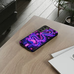 Neon Dragon Smoke Trail Vaporwave Art Tough Phone Case