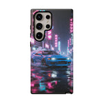 Skyline GT-R Tokyo Rain JDM Night Art Tough Phone Case