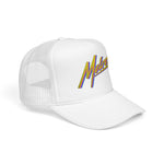 Melrose Retro Trucker Hat Neon 80s Synthwave Foam Snapback Cap Vintage Style