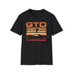 GTO 67 Retro Sunset Car T-Shirt Classic Muscle Graphic Tee