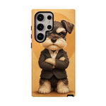 Schnauzer Mustache Boss Phone Case Funny Dog Lover Gift