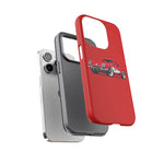 Red Classic Corvette C1 Illustration phone case | Retro Car Tough Case