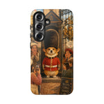 Corgi Royal Guard phone case | Cute British corgi soldier illustration