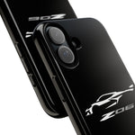 White C8 Z06 Phone Case for Chevy Fans, Tough Protective Cover