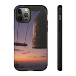 Temple Bell Sunset Phone Case Japan Zen Tough Case