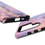 Praying Cherub Statue halo Vaporwave Aesthetic phone case