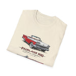 1959 Fairlane 500 Vintage Car T-Shirt | Classic Red 1950s Automobile Tee