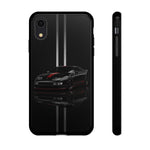 300ZX Phone Case, Black 90 JDM Sports Car Red Stripe Studio Cover