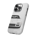 White NSX Phone Case, Retro 90s JDM Supercar Cover, Gift for Car Lovers