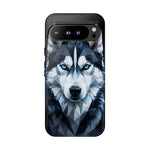 Siberian Husky Geometric Diamond Art Tough Phone Case