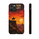Western Sunset Cowboy Phone Case | Rugged Protective Cover