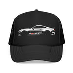 GT500 Foam Trucker Hat – Modern Muscle Car Outline Snapback Mesh Cap Performance Style Graphic