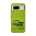 Green Cuda Muscle Car phone case for Gear Heads