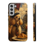 Poodle in Beret Phone Case | Vintage Paris Café Illustration