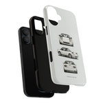 1989 Miata White Triple View Roadster Tough Phone Case Cover