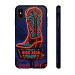 Neon Cowboy Boot phone case | High Noon Saloon design