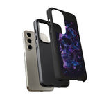 Holographic Skull Phone Case, Shattered Glass Iridescent Cover