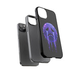 Glitch Sad Face Phone Case, Anime Melt Static Tough Cover