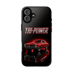 Tri-Power Classic Muscle Car GTO phone case | Retro Automotive Graphic