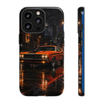 Challenger RT Phone Case, Rainy City Night Muscle Car Tough Cover
