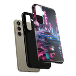Skyline GT-R Tokyo Rain JDM Night Art Tough Phone Case
