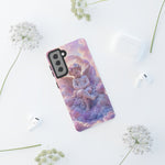 Cherub Cloud Throne Phone Case, Pastel Marble 3D Render Cover