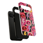 Pop Art Lips and Lightning Bolt Phone Case